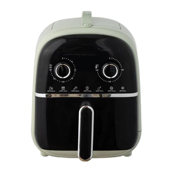 Friggere a doppia manopola con controllo meccanico Visual Square Air Fry: la combinazione perfetta di funzionamento semplice e cottura sana
